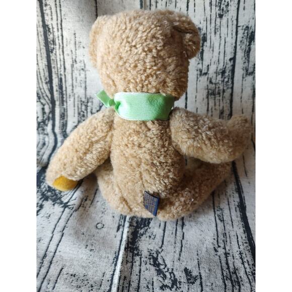 Boyds Bears 6” in Tan Teddy Bear Plush green Bow 1990-1995 Jointed Limbs - Picture 5 of 7